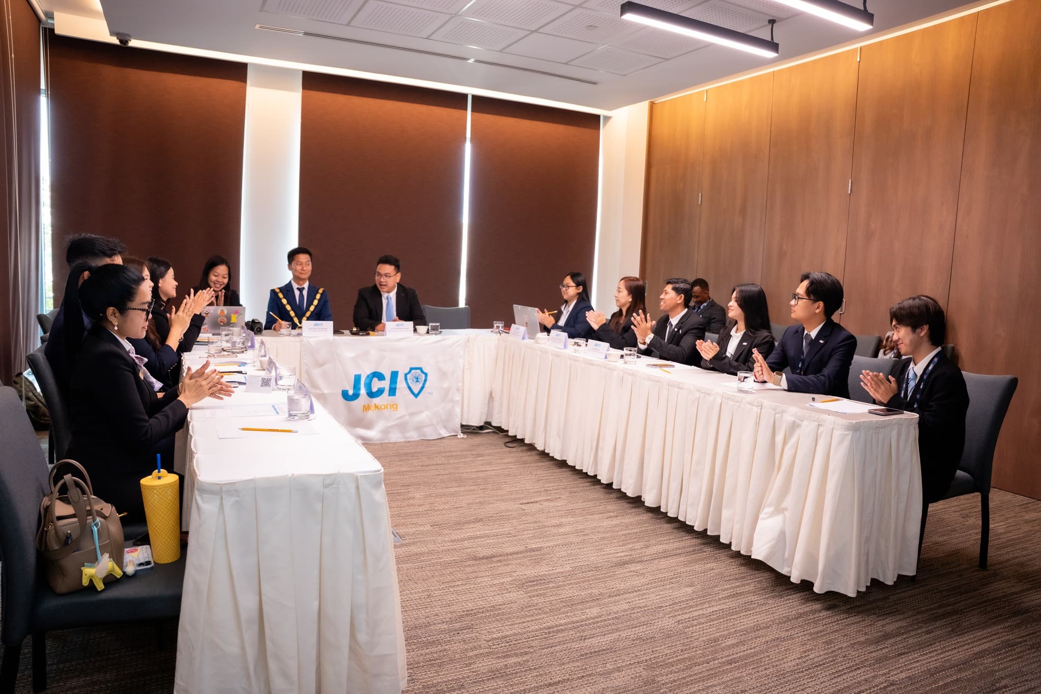 JCI Mekong members gathering during an activity